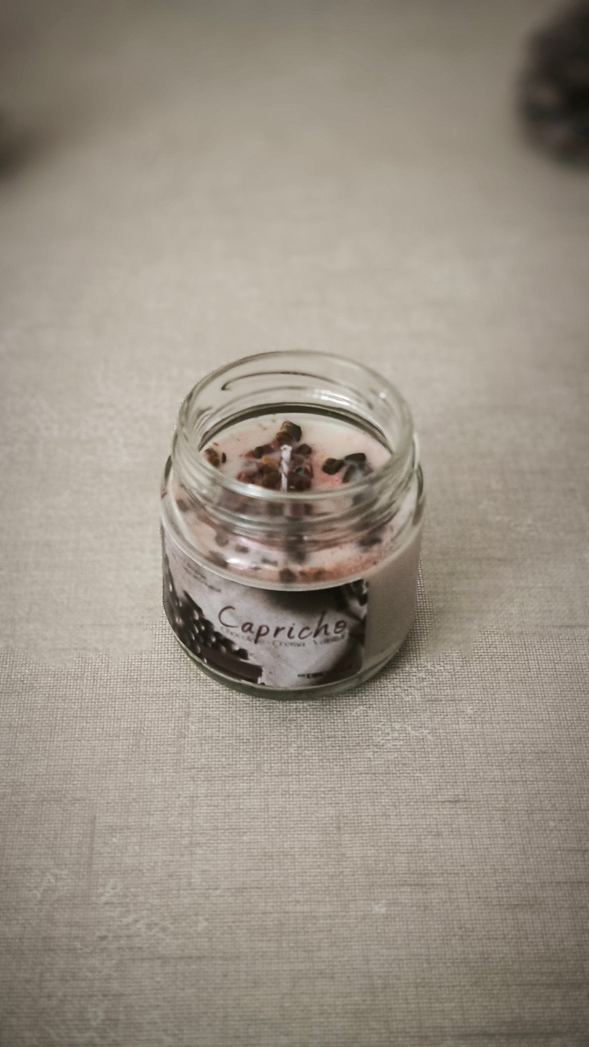 <b>CAPRICHO</b> (Chocolate, Crema y Vainilla) - Velas en cristal OI26 - My Essentials by FARA