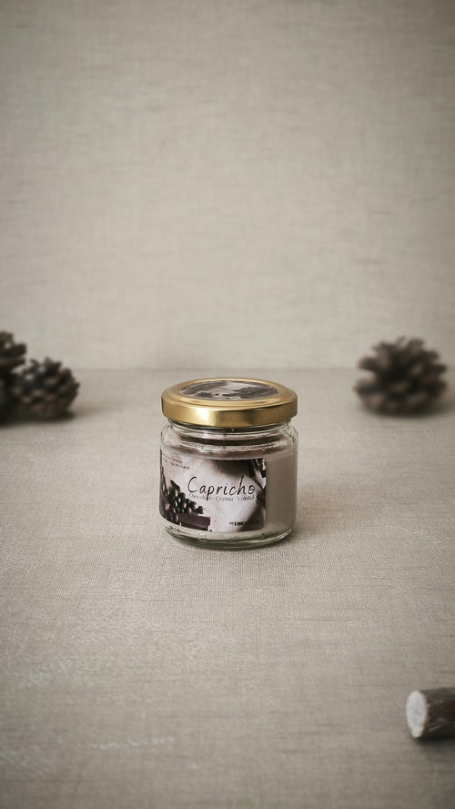 <b>CAPRICHO</b> (Chocolate, Crema y Vainilla) - Velas en cristal OI26 - My Essentials by FARA