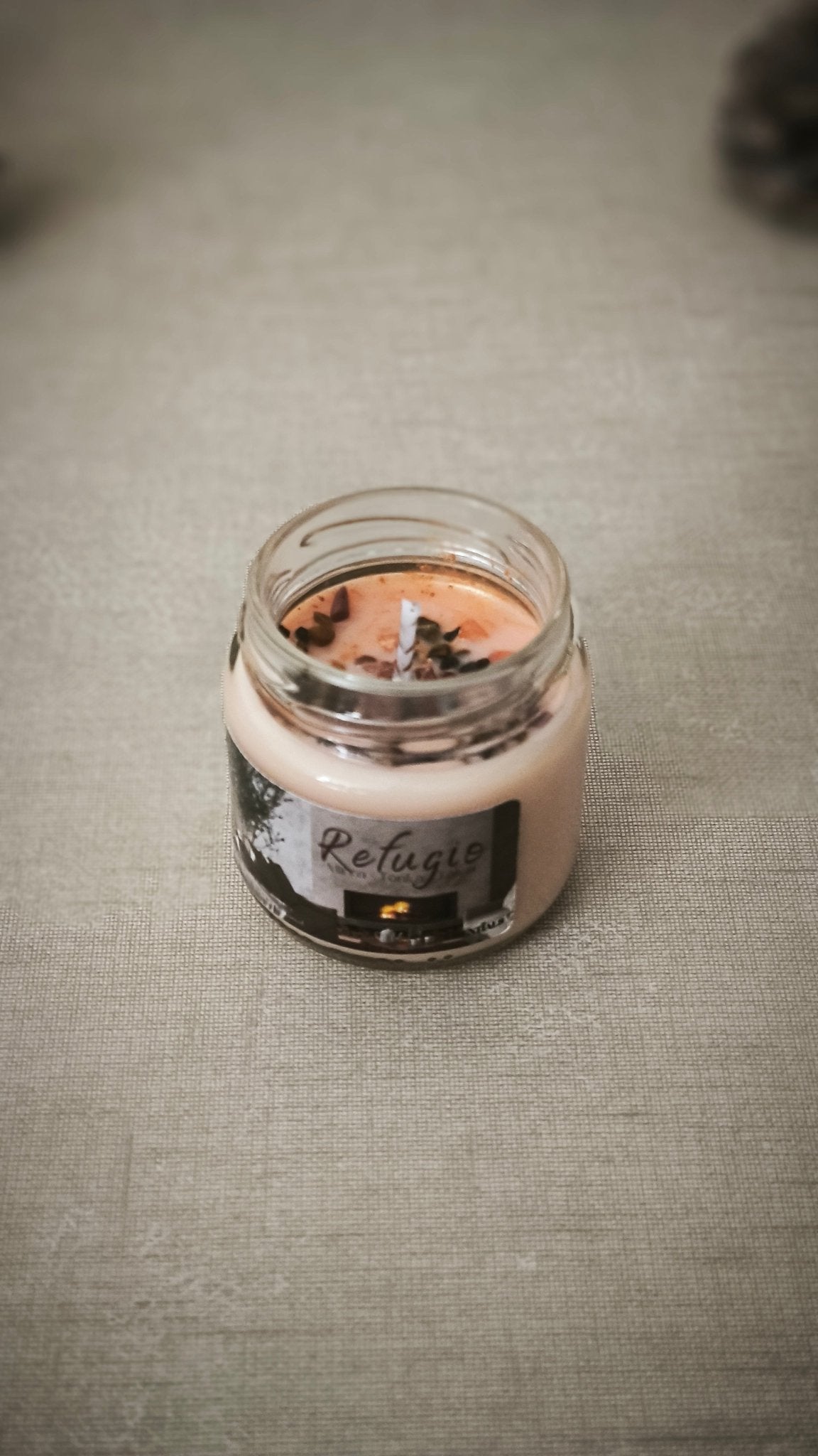<b>REFUGIO</b> (Mirra, Tonka, Talco y Violeta) - Velas en cristal OI26 - My Essentials by FARA
