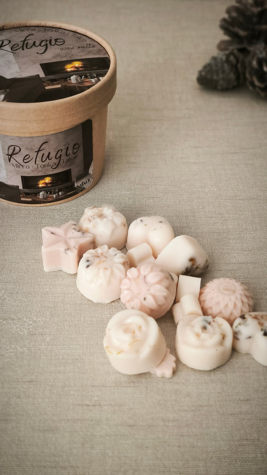 <b>REFUGIO</b> (Mirra, Tonka, Talco y Violeta) - WaxMelts OI26 - My Essentials by FARA