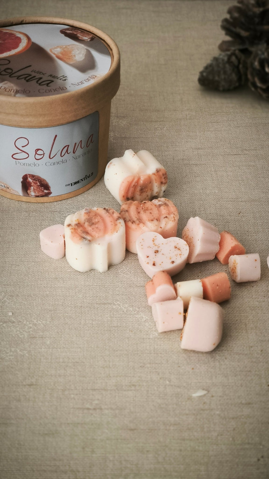 <b>SOLANA</b> (Pomelo, Canela y Naranja) - WaxMelts OI26 - My Essentials by FARA