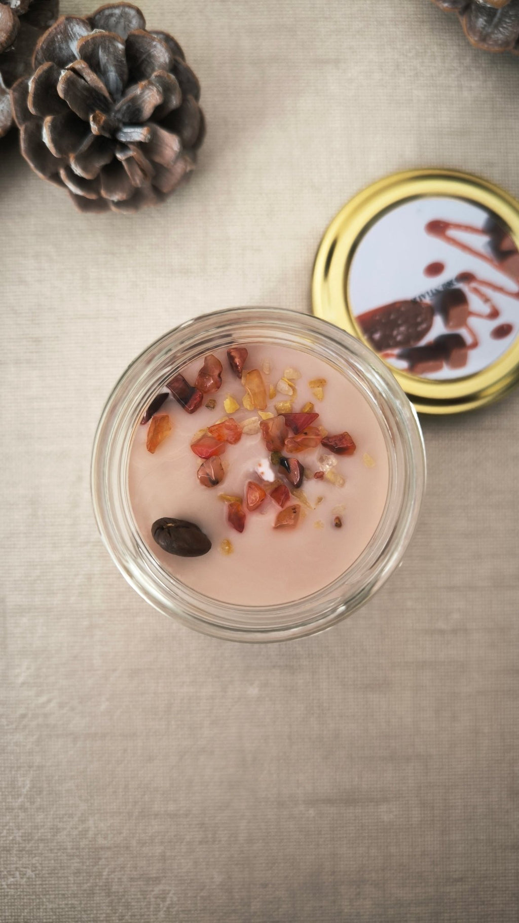 <b>TOSTADO</b> (Caramelo, Mantequilla y Café) - Velas en cristal OI26 - My Essentials by FARA
