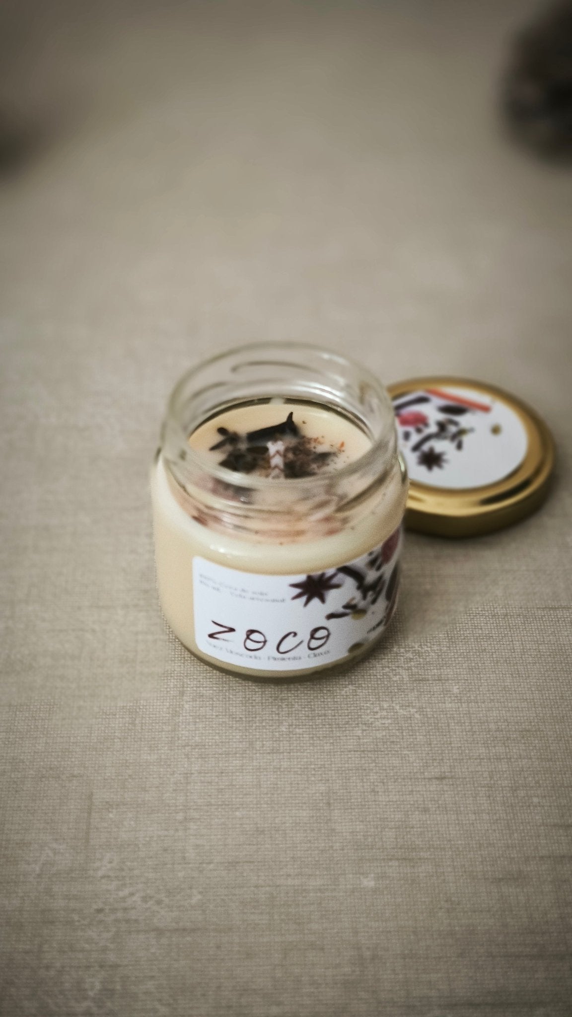 <b>ZOCO</b> (Nuez Moscada, Pimienta y Clavo) - Velas en cristal OI26 - My Essentials by FARA