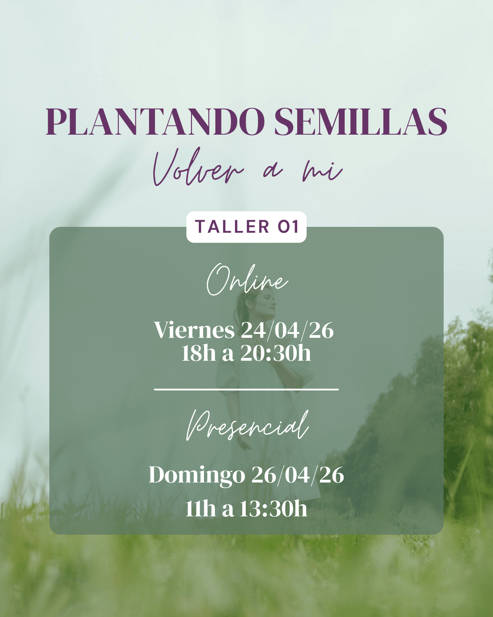 Crear para Calmar: Primavera desde dentro (taller presencial y online) - My Essentials by FARA