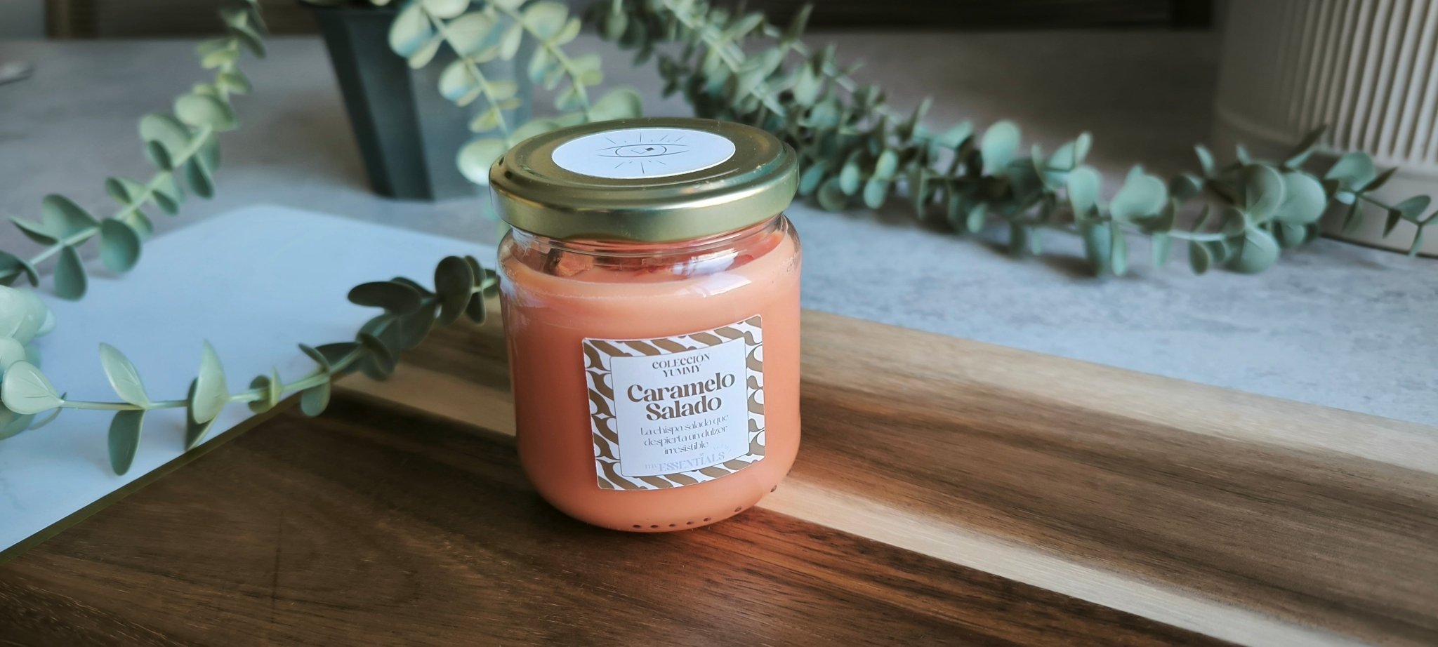 Vela Caramelo Salado (Caramelo, Sal y Mantequilla) - Yummy - My Essentials by FARA