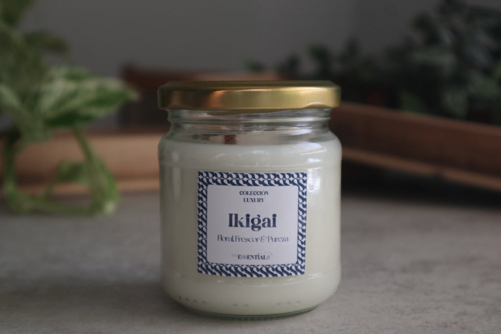 Vela Ikigai (Flor de Algodón) - Luxury - My Essentials by FARA