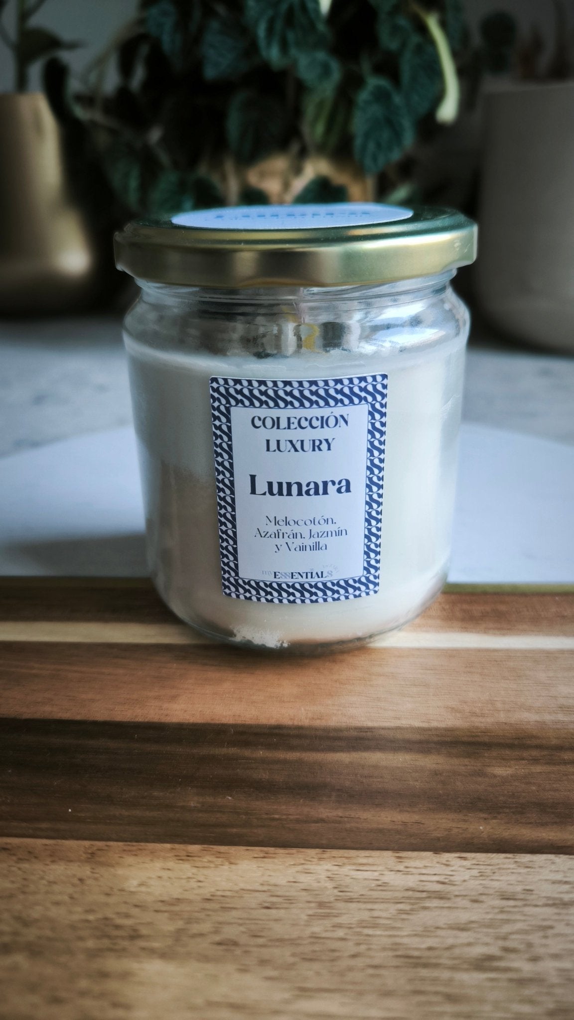 Vela Lunara (Melocotón, Azafrán, Jazmín y Vainilla) - Luxury - My Essentials by FARA